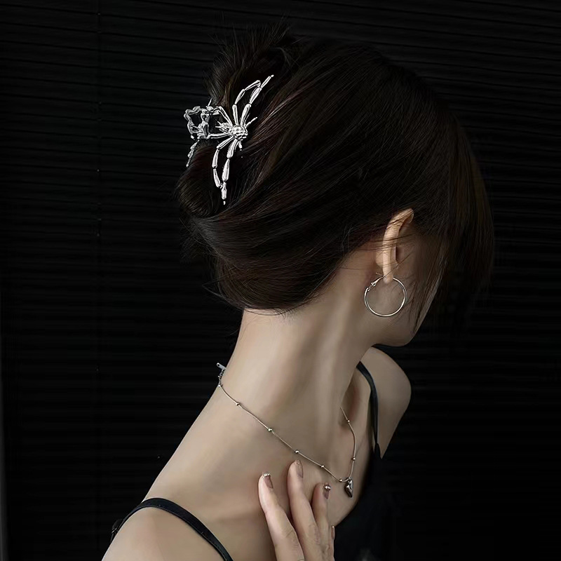 34g Weight Hair Claws Hair Accessories Type Halloween Vintage Style Women's Spider Alloy Plating Hair Claws