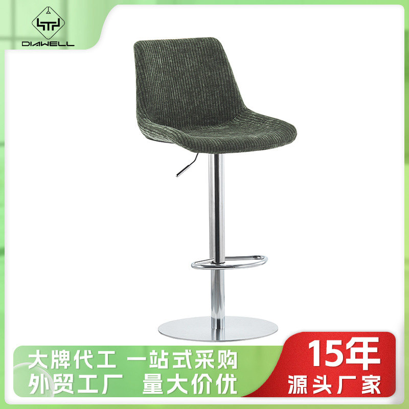Exportación Amazon elevable silla de bar silla giratoria silla de bar de alta calidad recepción taburete alto silla de bar