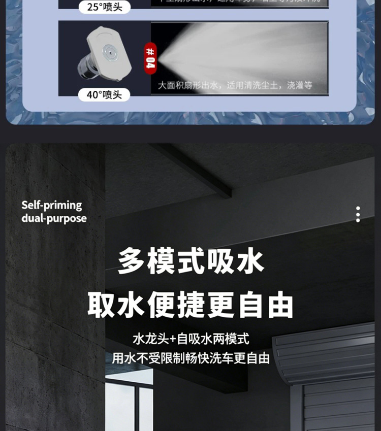 【Exclusively for Export】Black Cat No-Installation Cleaning Machine 220V Car Wash Machine Commercial Pump for Floor Cleaning Car Wash Shop Farm