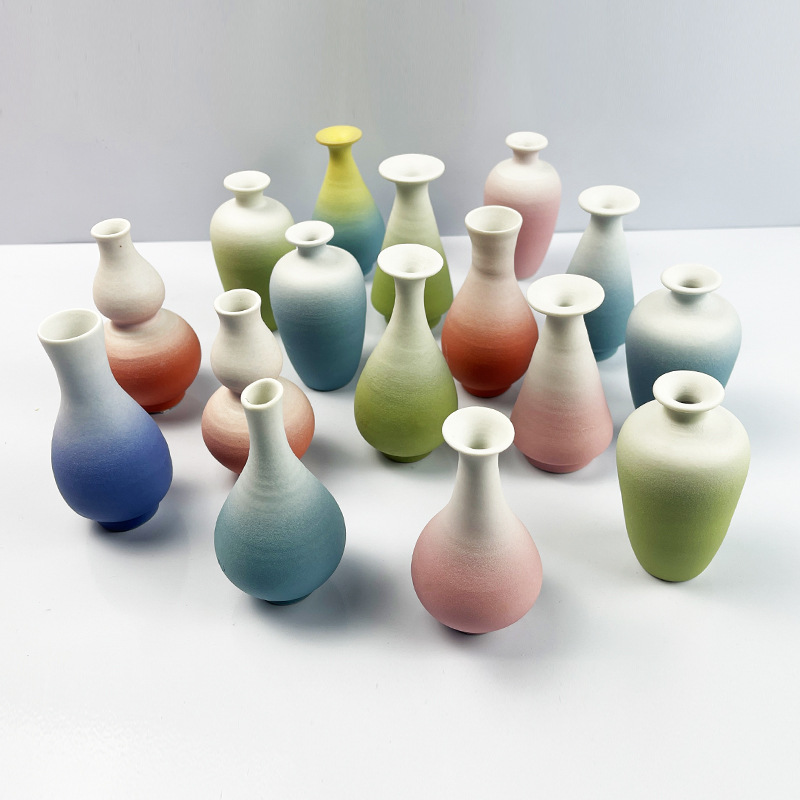 Modern Simple Creative Ceramic Frosted Vase Home Living Room Tv Cabinet Decorative Ornaments Flower Utensils Desk Furnishings