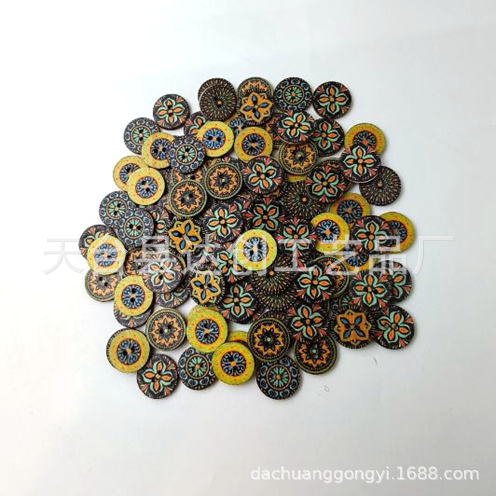 Color mezclado 7*15mm * redondo * pintura