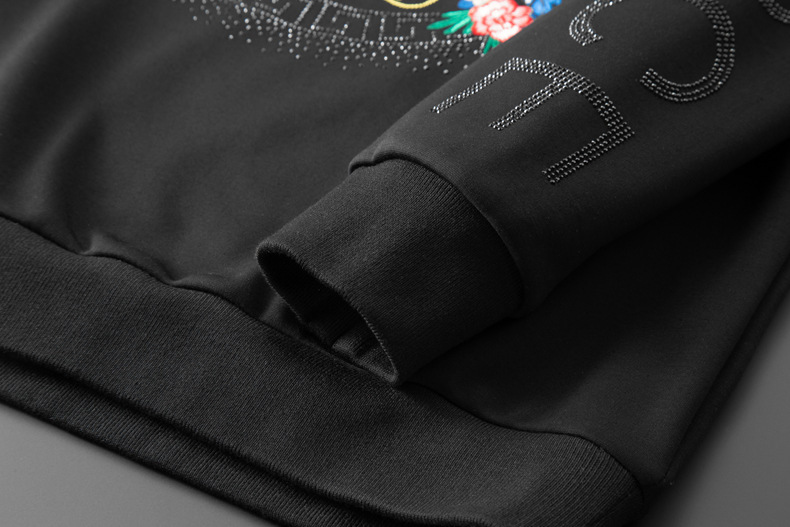 Men's Pullover Sweater And Track Pants Set With Sequin Embroidery_voghion.com