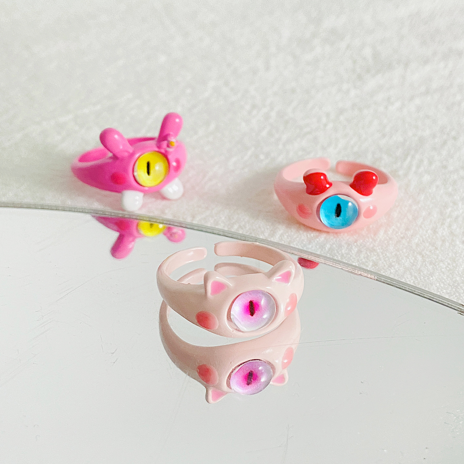 Wholesale Cute Cartoon Monster Finger Ring for Women with Cardio People ...