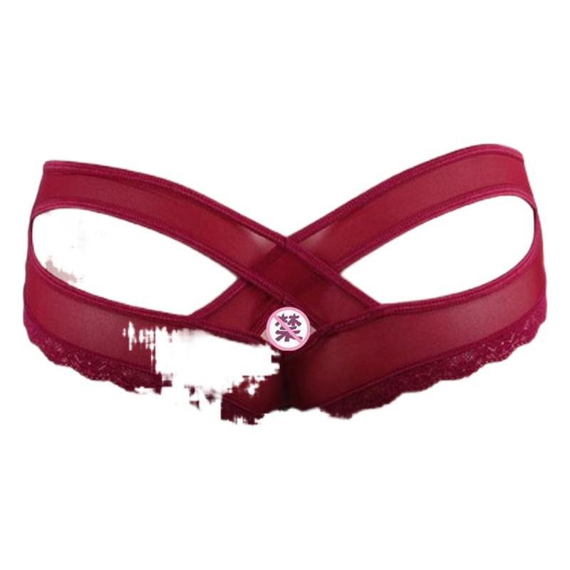 Comercio exterior europeo y americano más tamaño sexy Lencería mujer sexy cintura baja encaje hueco bragas Amazon suministro