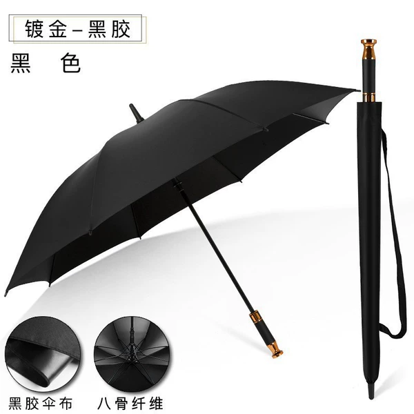 Gold plated handle pure black