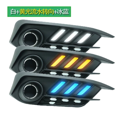 Gündüz işıqları Daytime Running Lights, Special Modified - mustang-style-daytime-running-lights-whiteyellowblue-tri-color-sold-as-a-pair