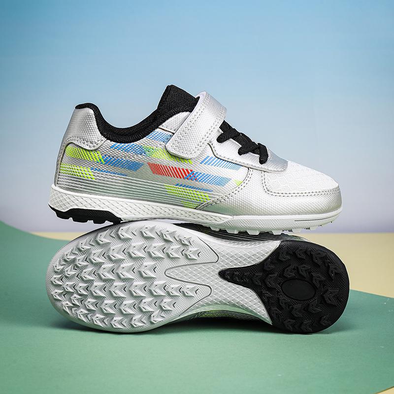 Zapatillas de Fútbol para Niños de Caña Baja, de Malla y Caucho, Transpirables para Terreno de Juego image 3