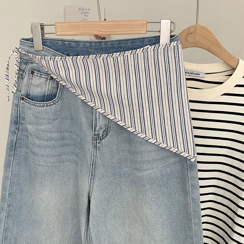 Bufanda de seda, sensación de alta calidad, nuevo pañuelo a rayas fresco, cinturón para el cabello, bufanda triangular para el cabello, accesorios para la cintura, cortina de pedo, apilamiento