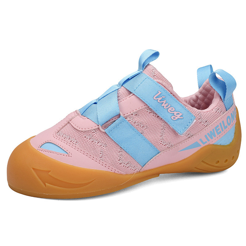 Climbing shoes, designed for children, suitable for both indoor and outdoor use, ideal for bouldering and rock climbing, breathable, for boys and girls, and perfect for climbing training
