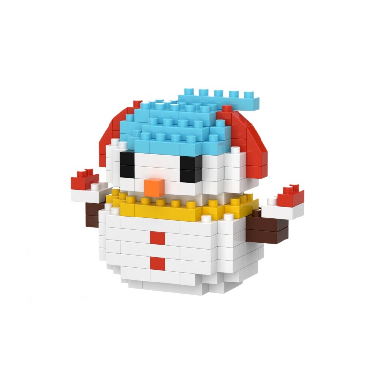 Juguetes de bloques de construcción de partículas pequeñas modelo de Santa Claus para niños y niñas adorables regalos de Navidad adornos al por mayor image 6