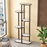 花架子客厅落地式多层花架室内阳台置物架实木植物花盆托架子