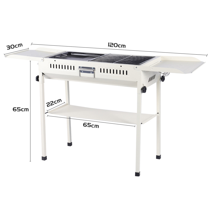 Gran barbacoa portátil plegable barbacoa parrilla al aire libre camping barbacoa parrilla freír y hornear de doble uso horno de carbono al por mayor