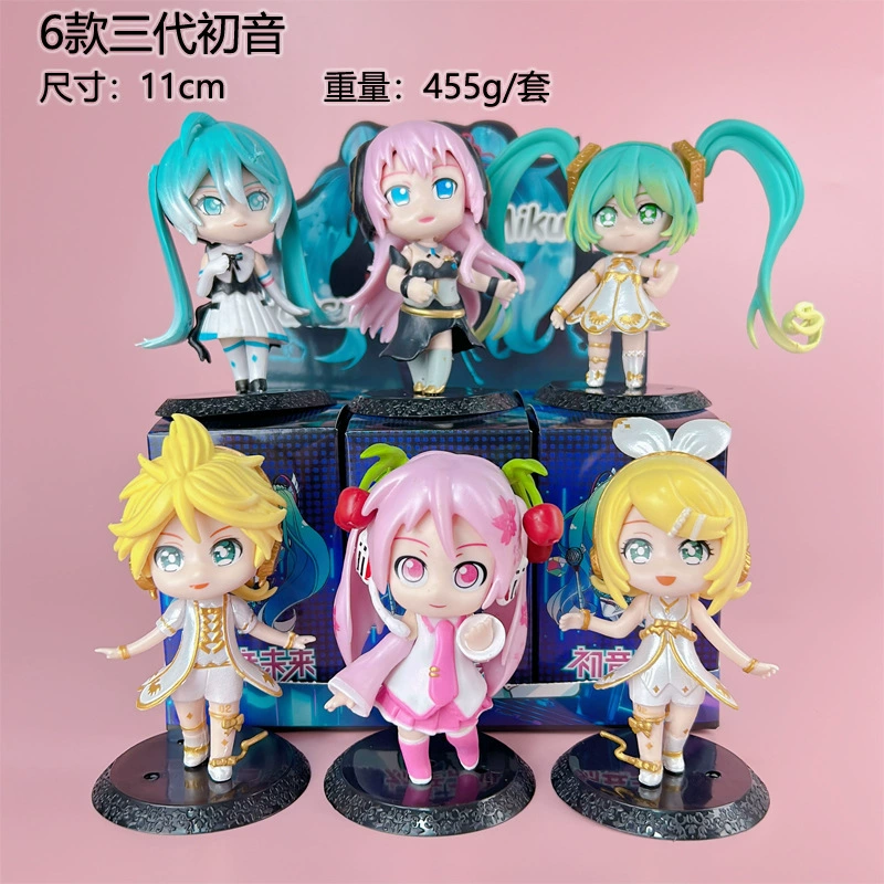 Фигурка в слепом боксе (Hatsune Miku) чиби 2D с блёстками — случайная штука или набор