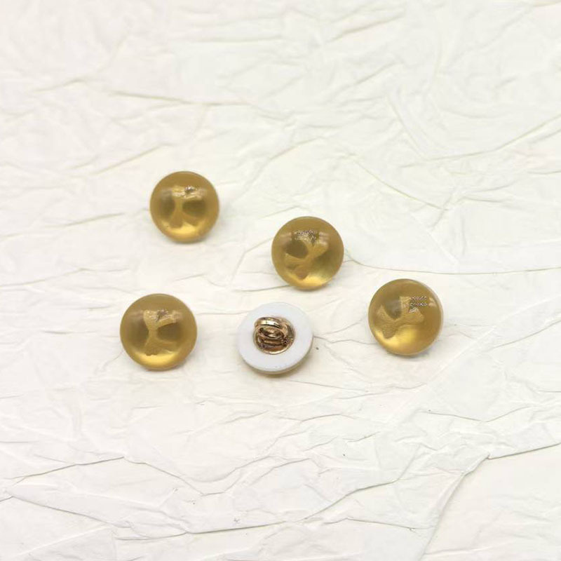 新しい中国風の手作り粘着合金足樹脂ボタン弓半透明樹脂アクセサリー DIY 装飾ボタン|undefined
