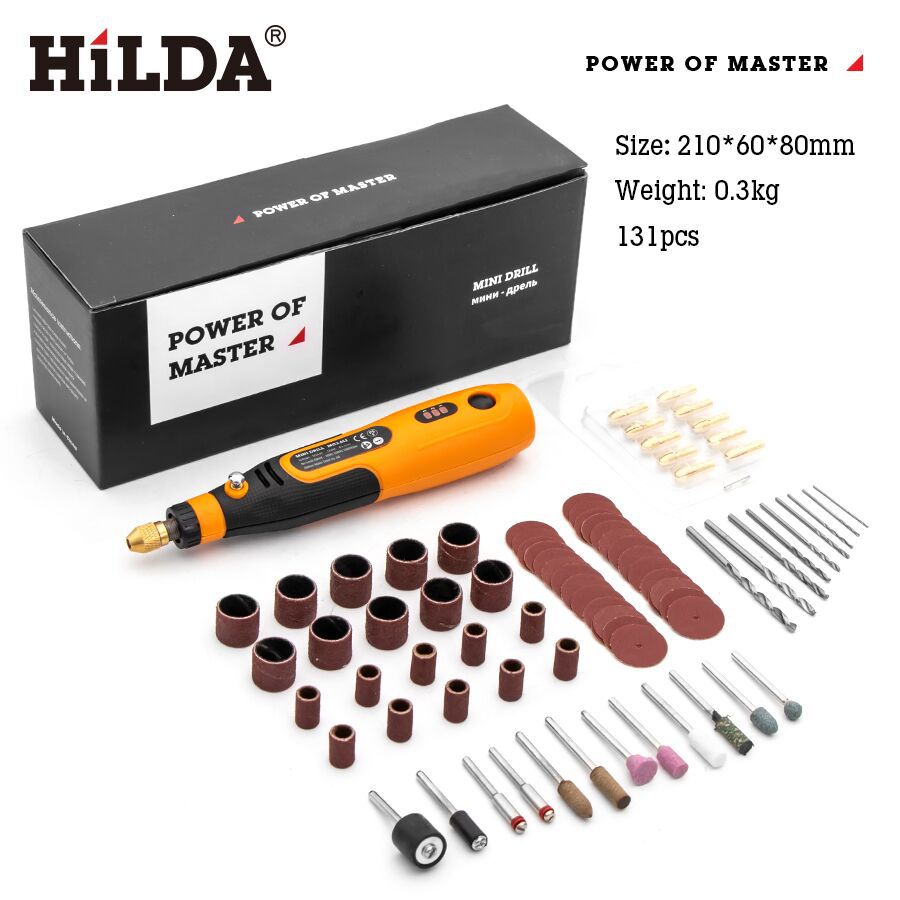 HiLDA Hilda 3.6v pluma de amolado eléctrico batería de litio manicurier taladro eléctrico en miniatura tallado tipo-c máquina de pulir y pulir