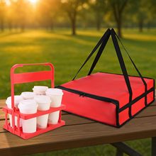 跨境供应 披萨包保温袋  外卖披萨送餐包 手提披萨保温包四色可选