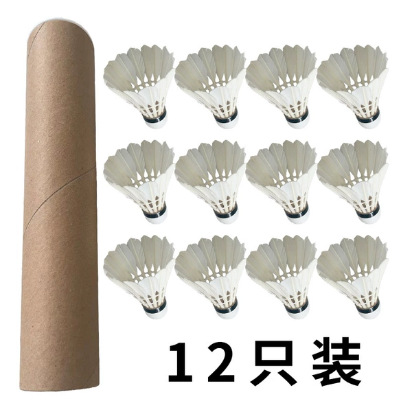 [鹅毛普通台纤训练球（12只装）]