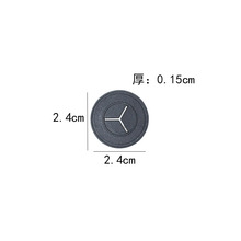 现货耳机标pvc十字圆形耳机线孔环保滴塑箱包服饰软胶标牌商标