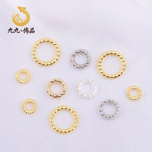 18k����ɫ�黨�h����Ȧ �]��Ȧ�_��Ȧdiy�Ʒ��� �ֹ��������