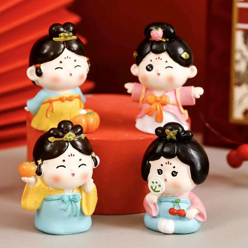 Cute doll, coloring book, creative accessory, Chinese style, Birthday gift