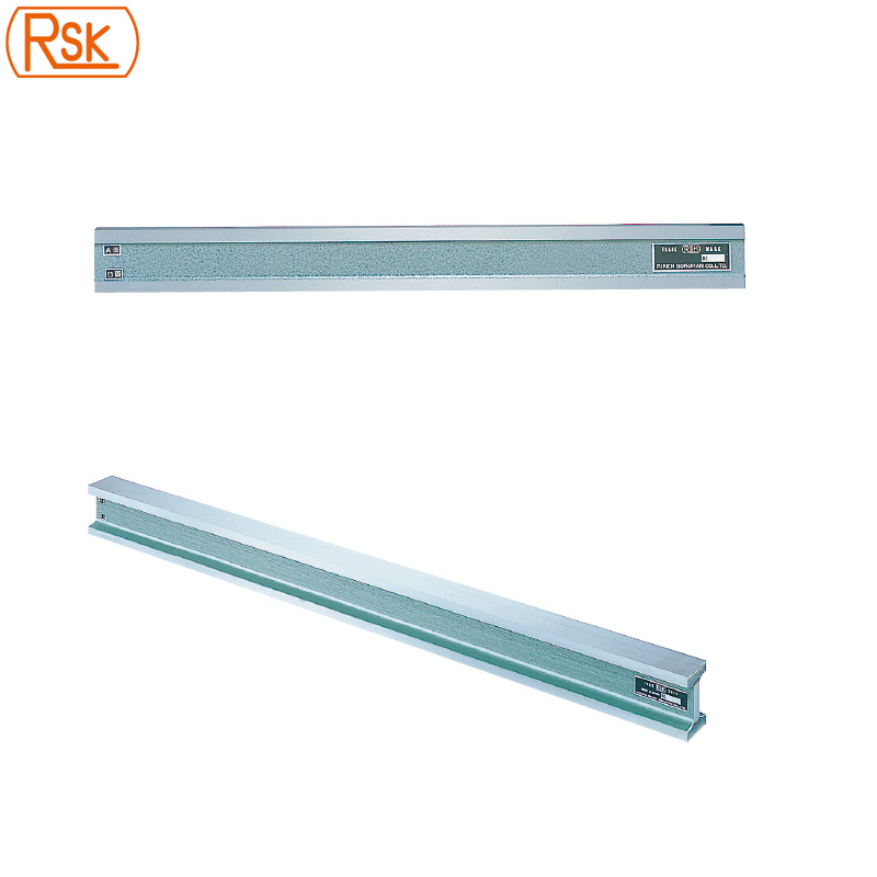 日本RSK原装平行尺直线度尺工字形平行规钢制矩形真直度尺