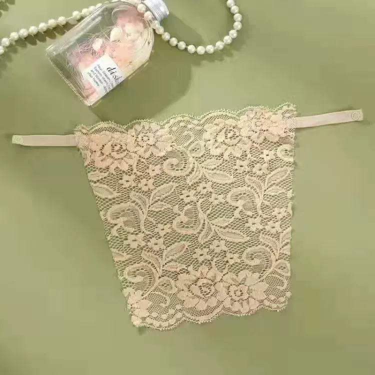 Кружевное защитное нижнее белье, изысканные короткие сексуальные невидимые бретели, бюстгальтер