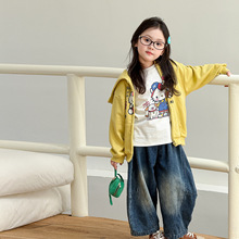 维木童装女童秋装2025新款儿童衣服小女孩洋气穿搭早秋女宝宝套装