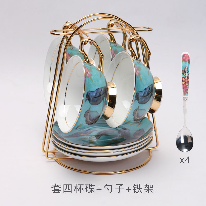 China de hueso taza de café de estilo europeo traje creativo Taza de cerámica de gama alta exquisito pequeño lujo británico juego de té de la tarde