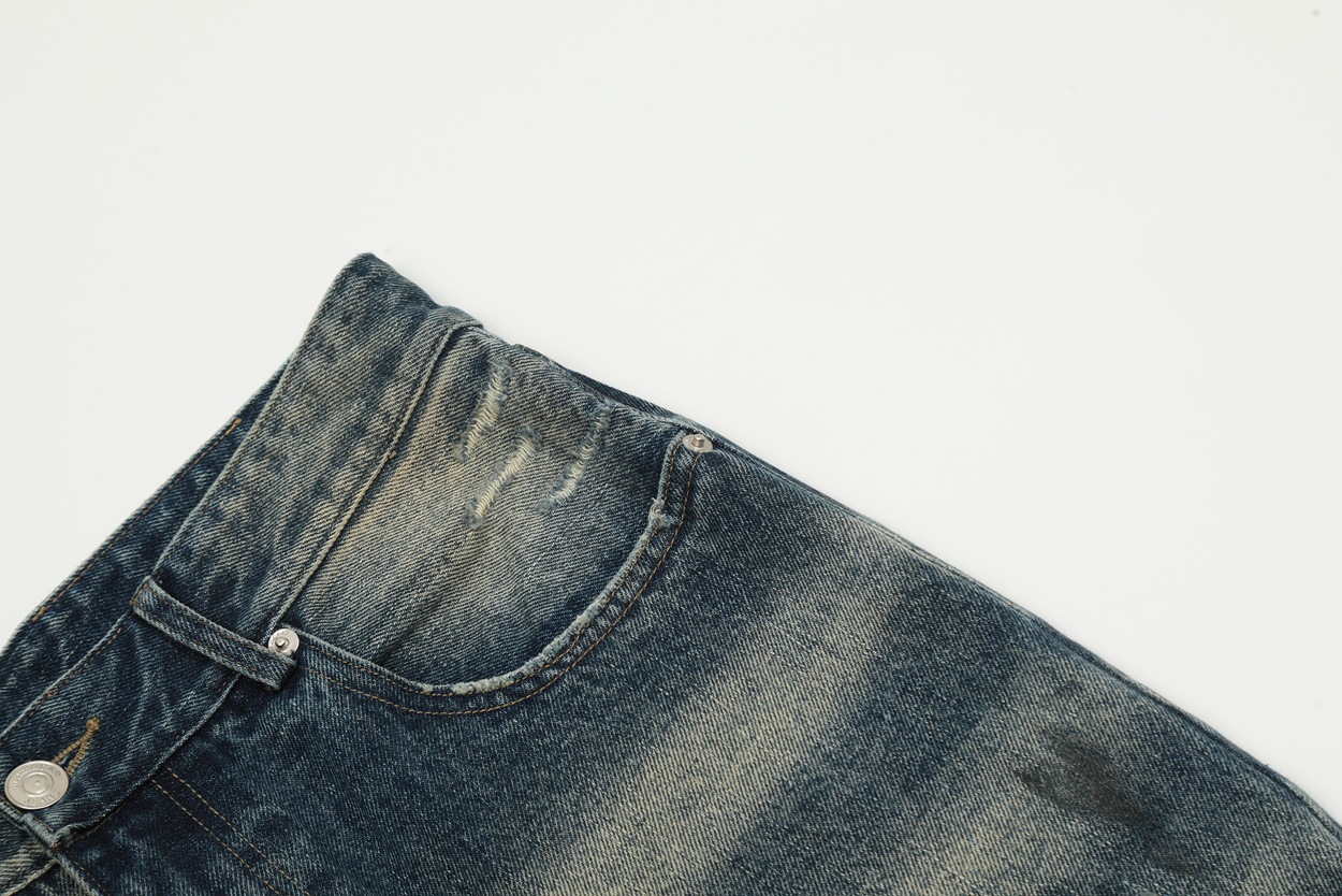 YON MODISH Herrenbekleidung 2024 Herbst Neues Produkt Meichao High Street Gewaschene und gebrauchte Cowboyhose_voghion.com