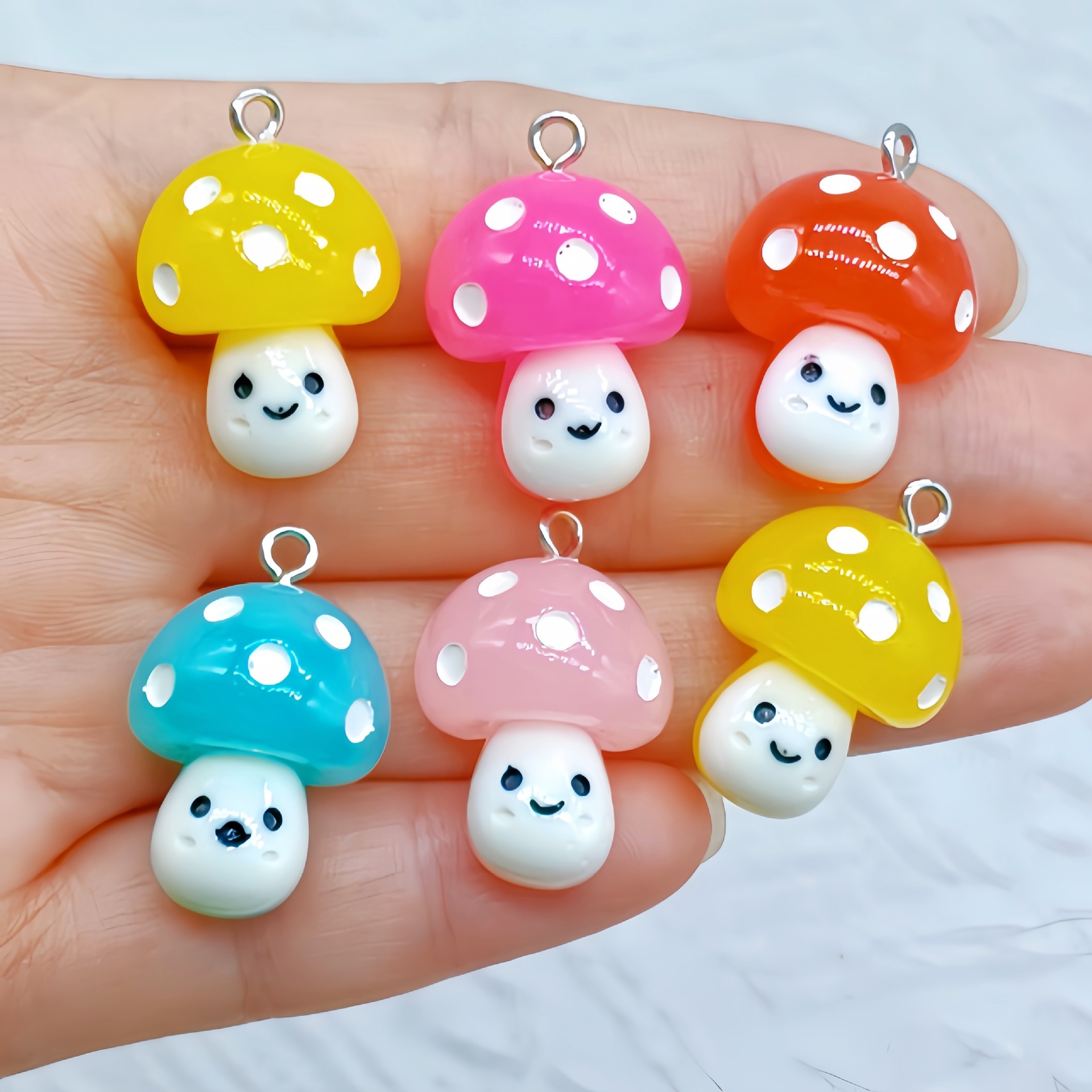 Cute pendant, bag, purse, mobile phone, necklace, accessory, 5 colors, 18×27mm, DIY