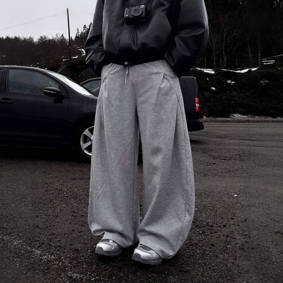 Men's And Women's Relaxed Casual Straight Leg Sports Pants American Style Autumn Sweatpants Loose Fit_viptrois.com