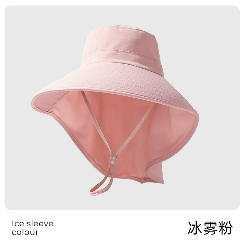 Sun hat ponytail cap, quick‑dry thin summer sun hat with ponytail opening and mask hook, adjustable