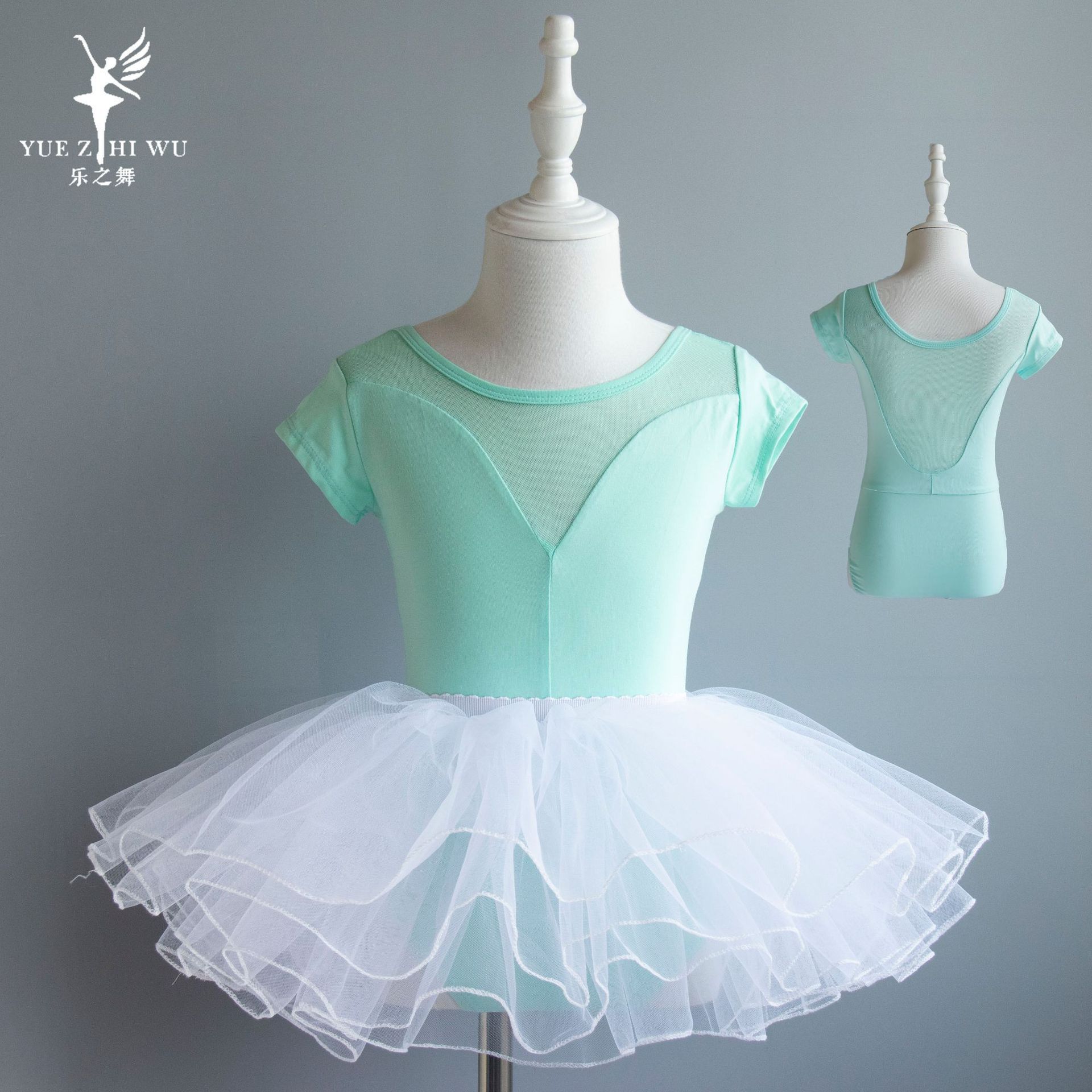 children Dance costume girl Uniforms summer Short sleeved dance clothes Chinese Dance Jumpsuit Folk dance Dancing clothes