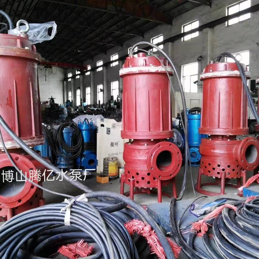 经营铬26材质耐用潜水渣浆泵，无堵塞排污泵WQ