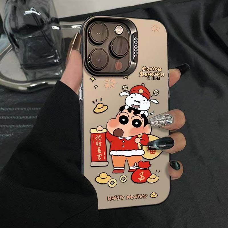 Get Rich Xiaoxin Suitable for Apple 16/15Promax Mobile Phone Case Iphone11/12 Fun 78P Anti-Fall 1