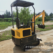 現貨銷售小型挖掘機 鄭州15型挖電纜溝用的小挖機 三缸水冷挖土機