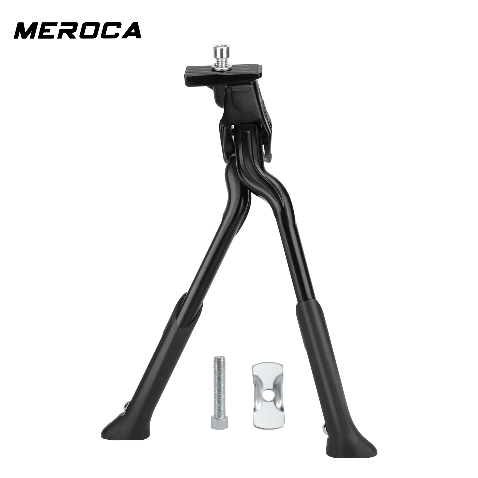 Soporte Doble Plegable MEROCA para Bicicleta de Montaña y Carretera, Soporte de Estacionamiento de Aleación de Aluminio
