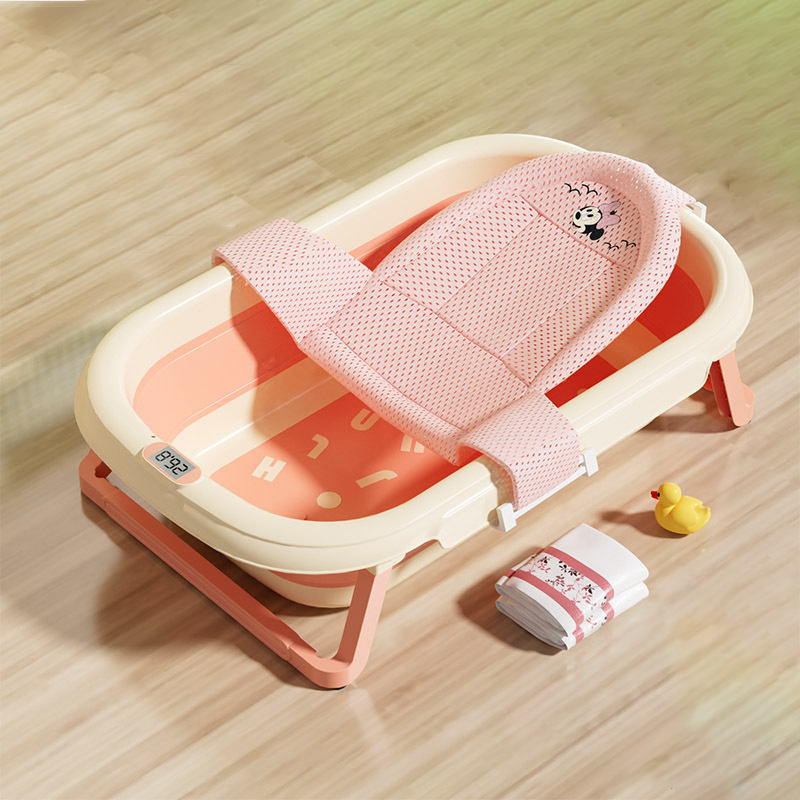 Bebé Baño red bolsillo bebé baño artefacto sentado y acostado estera antideslizante recién nacido bañera soporte de suspensión alfombra de baño Universal