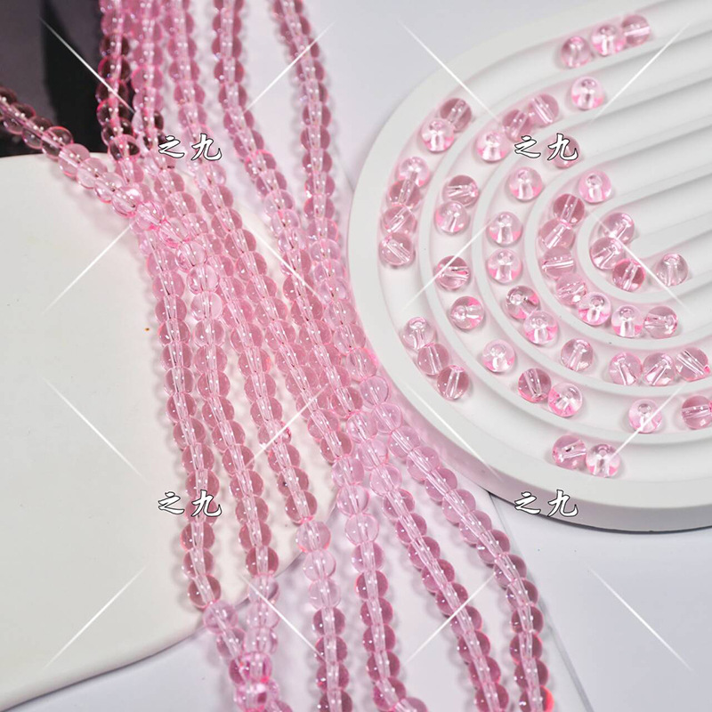 transparent round beads