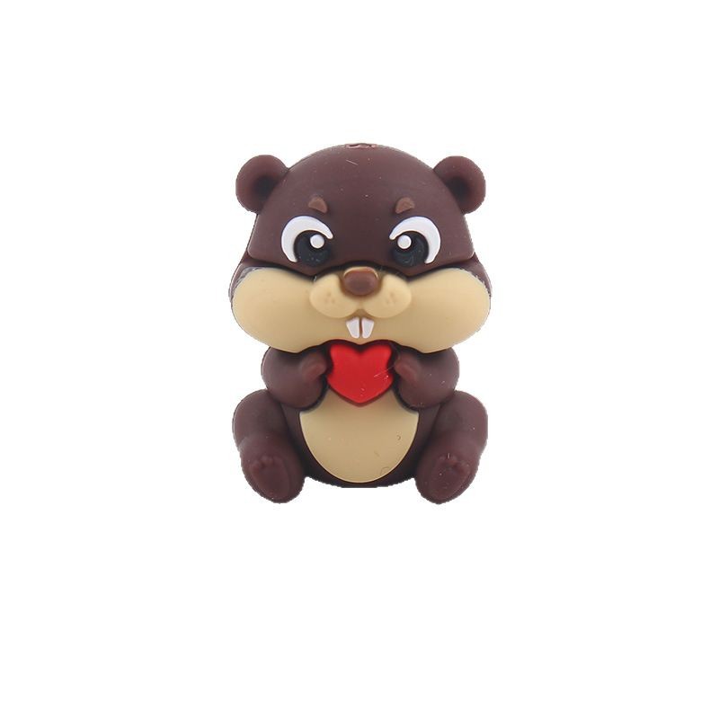 Nuevos productos para bebés de dibujos animados pequeña ardilla cuentas de mordedor bolígrafo de cuentas de bricolaje chupete molar para bebés cadena anti-caída