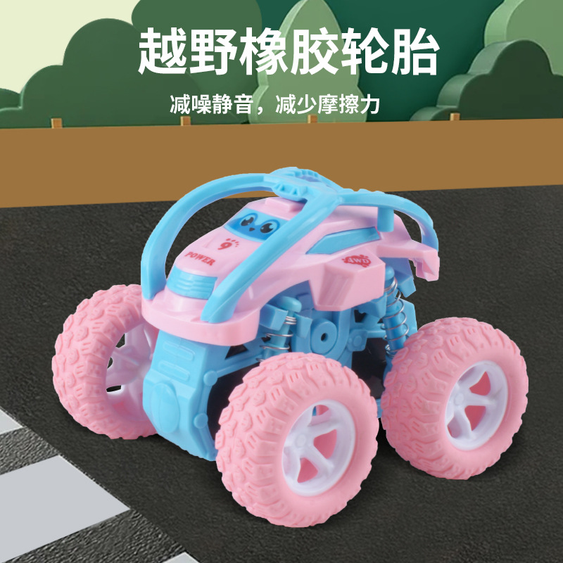 Inercia 4WD juguetes para niños y niñas acrobacias rodante coche de caída modelo de automóvil infantil al por mayor
