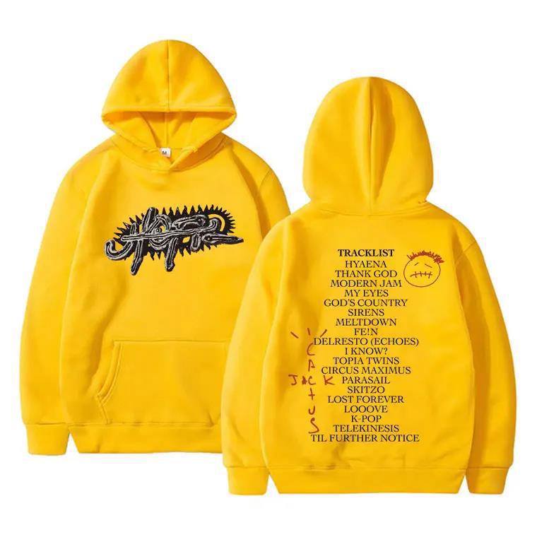 Cactus Jack Album Print Men's Casual Hoodies