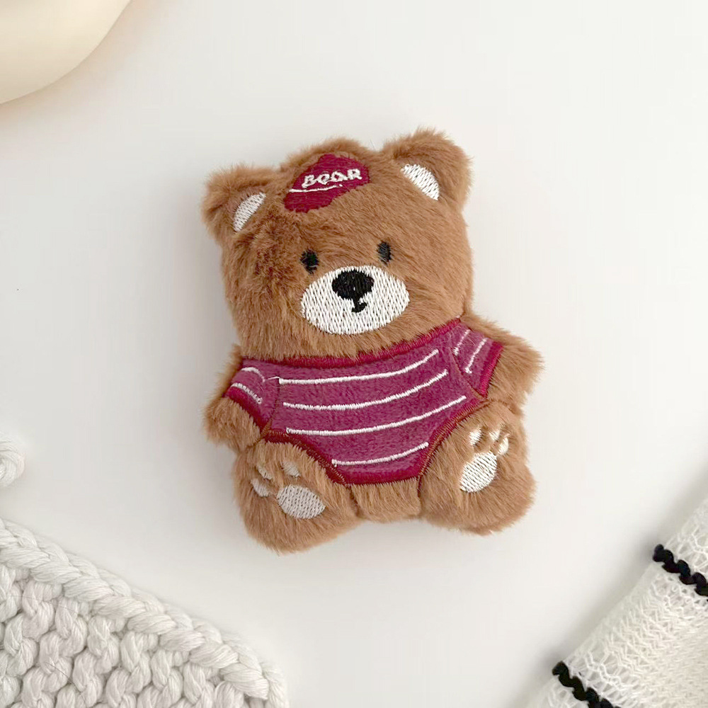 Pequeño oso colgante peluche pequeño oso broche zapatos gorros accesorios de ropa accesorios de dibujos animados muñeca diy accesorios colgante