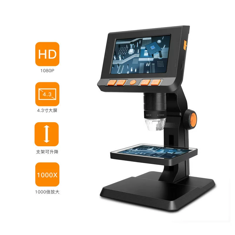 Обучение биологии Детский цифровой микроскоп с экраном HD микроскоп Ремонт печатной платы электронный микроскоп оптом