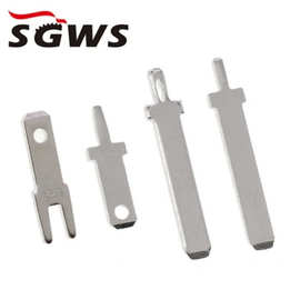 三歌厂家直销黄铜镀镍0.8厚2.8插片加长直形PCB电源110端子