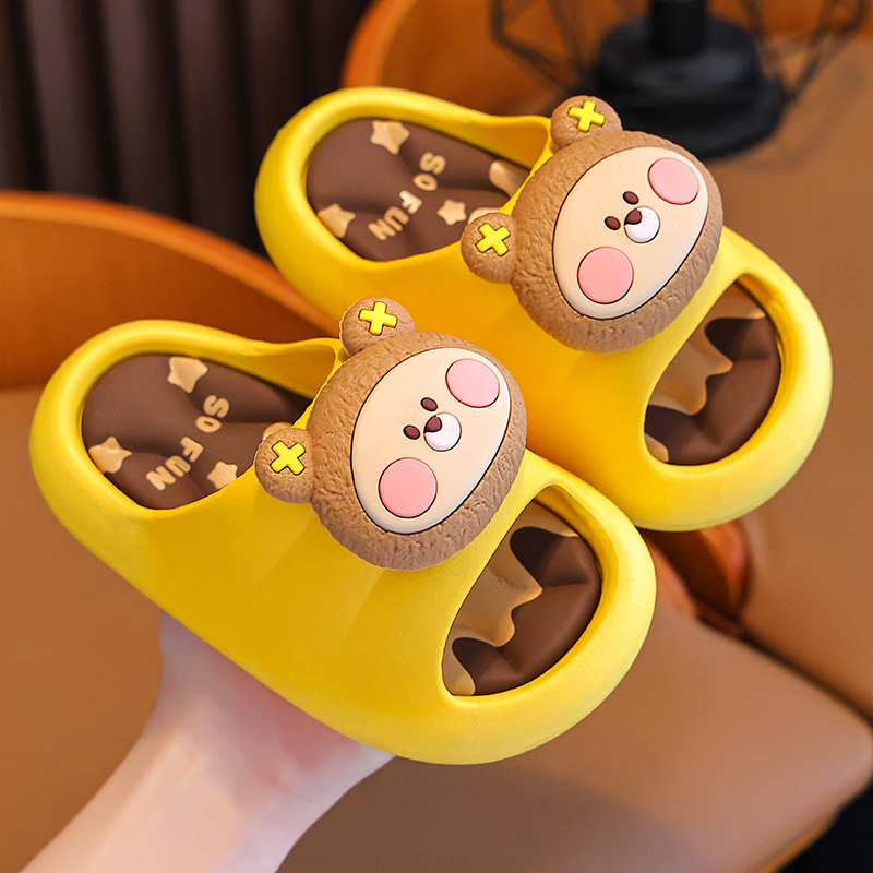 Zapatillas de verano para niños, niñas y niñas antideslizantes con suela suave, padres y niños baños en interiores para niños, zapatillas de playa