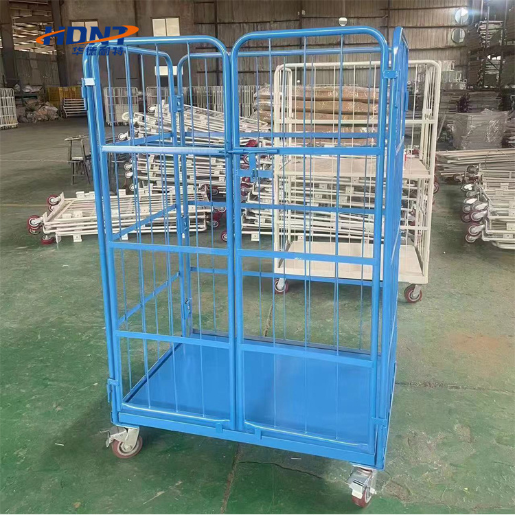 带围栏可折叠物流台车仓库搬运分拣车仓储物料周转车批发