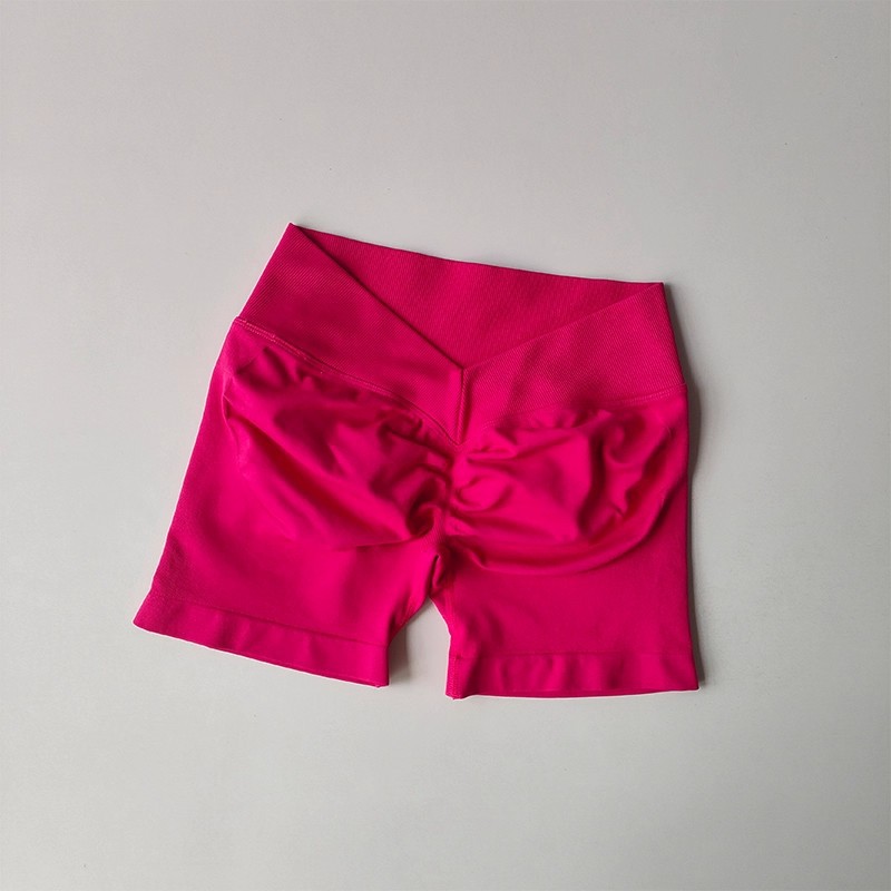 Amazon trasero V cintura alta elástica caderas abdominales sin costuras pantalones cortos panty sin costuras pantalones cortos mujeres image 7