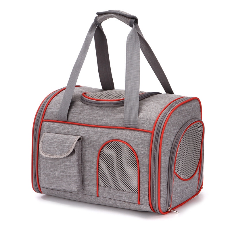 亚马逊新款猫包斜挎式猫咪外出便携包手提宠物背包折叠包厂家直销