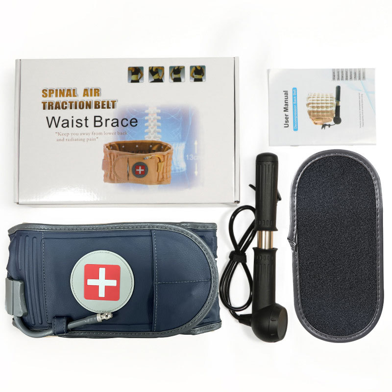 Transfronterizo caliente-venta inflable cinturón de tracción lumbar cinturón lumbar Fijo disco lumbar prominente tracción soporte de la cintura